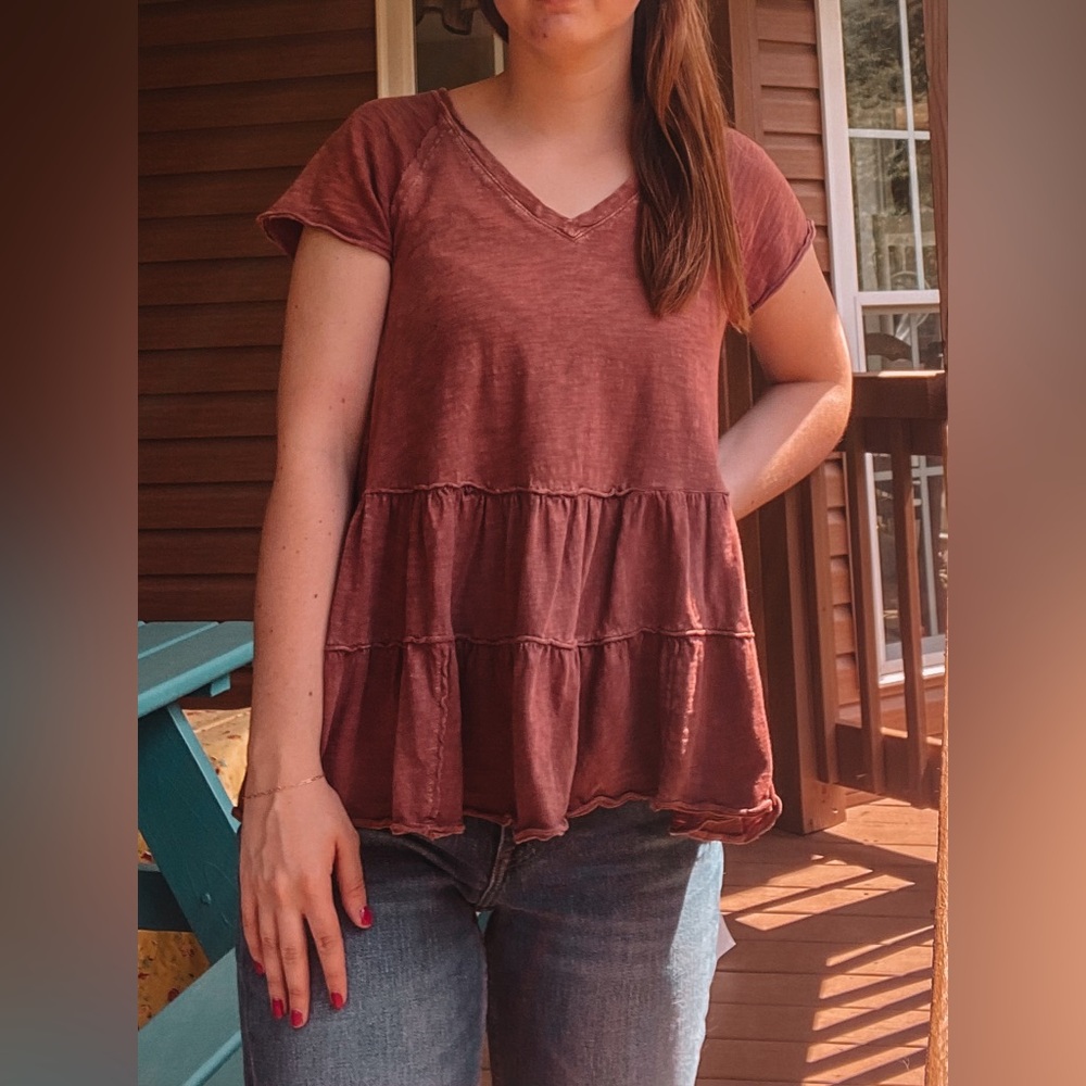 Altar'd state ruffle top